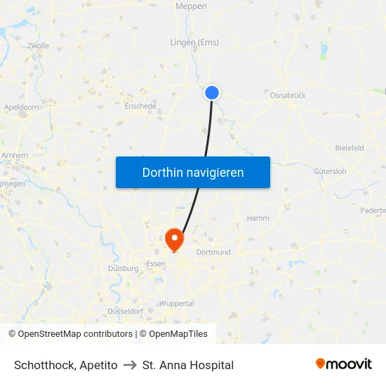 Schotthock, Apetito to St. Anna Hospital map