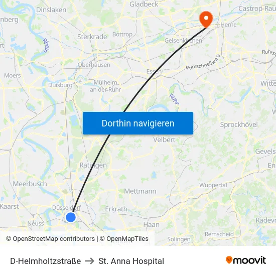 D-Helmholtzstraße to St. Anna Hospital map