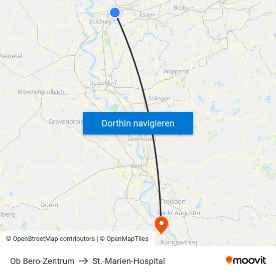 Ob Bero-Zentrum to St.-Marien-Hospital map