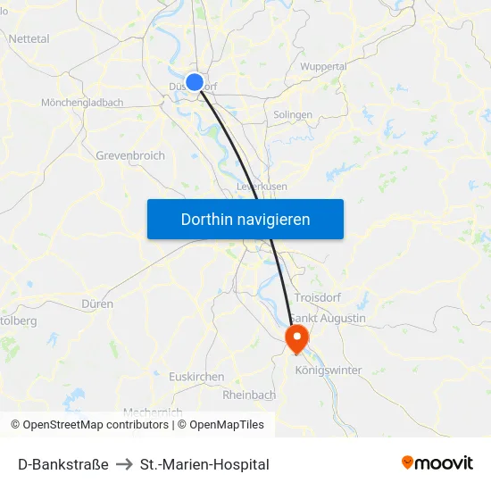 D-Bankstraße to St.-Marien-Hospital map