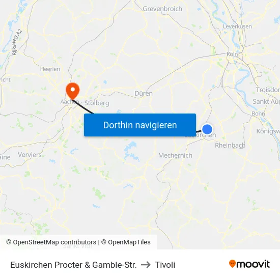 Euskirchen Procter & Gamble-Str. to Tivoli map