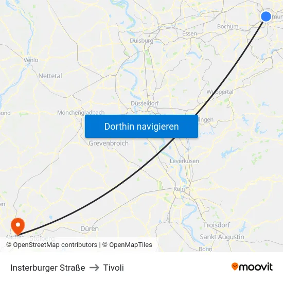 Insterburger Straße to Tivoli map