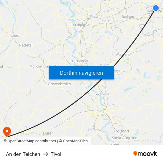An den Teichen to Tivoli map