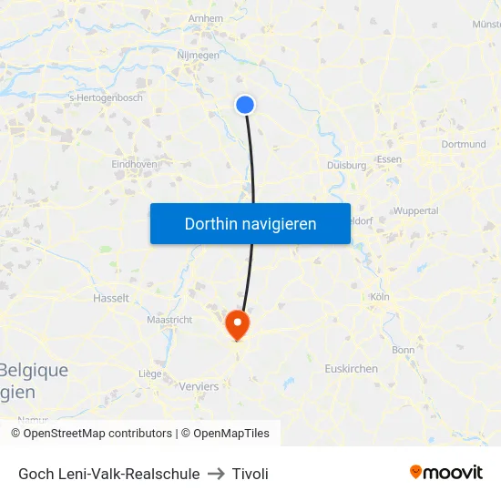 Goch Leni-Valk-Realschule to Tivoli map