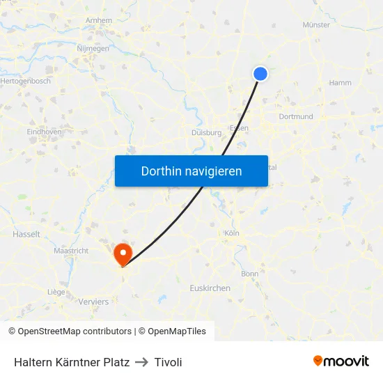 Haltern Kärntner Platz to Tivoli map