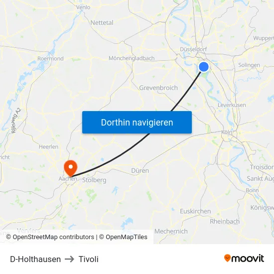 D-Holthausen to Tivoli map