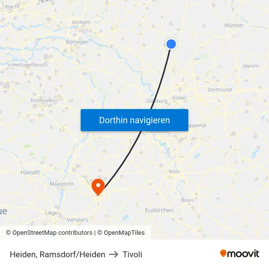 Heiden, Ramsdorf/Heiden to Tivoli map