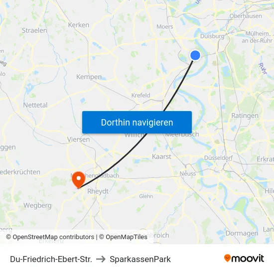 Du-Friedrich-Ebert-Str. to SparkassenPark map