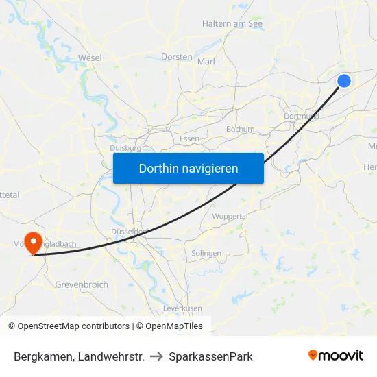 Bergkamen, Landwehrstr. to SparkassenPark map