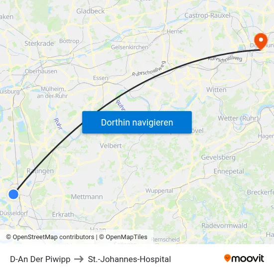 D-An Der Piwipp to St.-Johannes-Hospital map