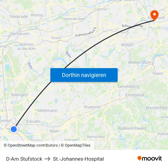 D-Am Stufstock to St.-Johannes-Hospital map
