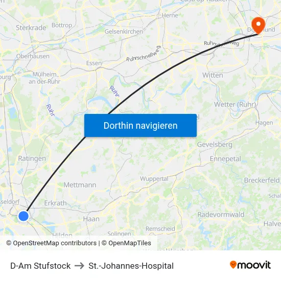 D-Am Stufstock to St.-Johannes-Hospital map