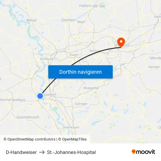 D-Handweiser to St.-Johannes-Hospital map