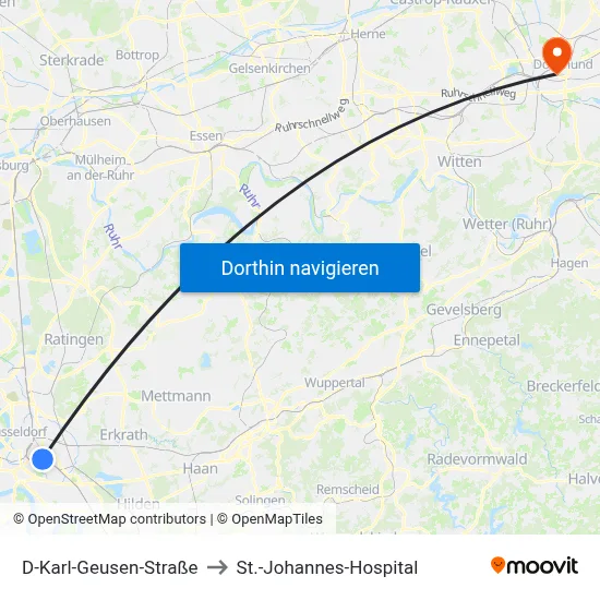 D-Karl-Geusen-Straße to St.-Johannes-Hospital map