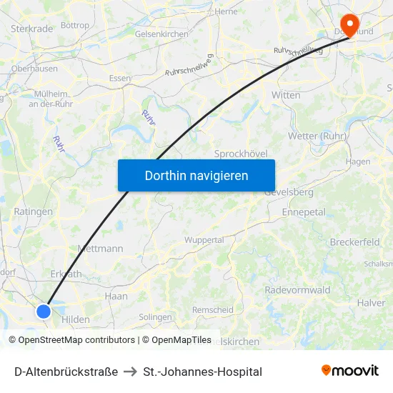 D-Altenbrückstraße to St.-Johannes-Hospital map
