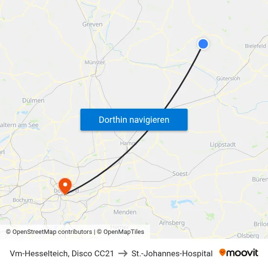 Vm-Hesselteich, Disco CC21 to St.-Johannes-Hospital map