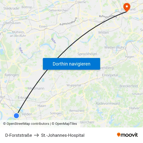 D-Forststraße to St.-Johannes-Hospital map