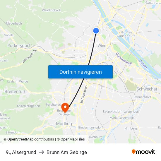 9., Alsergrund to 9., Alsergrund map