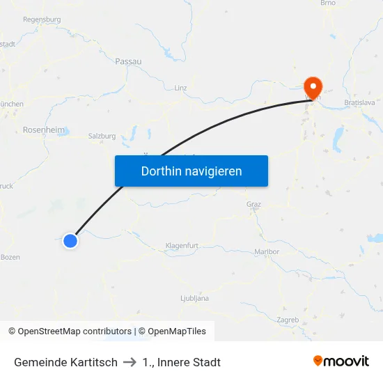 Gemeinde Kartitsch to 1., Innere Stadt map