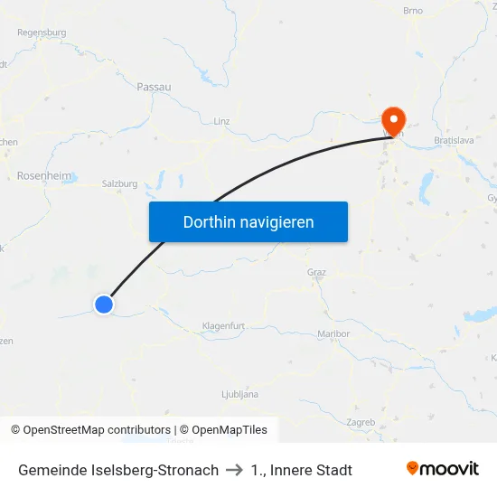 Gemeinde Iselsberg-Stronach to 1., Innere Stadt map
