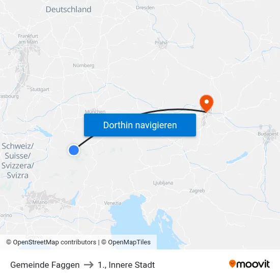 Gemeinde Faggen to 1., Innere Stadt map