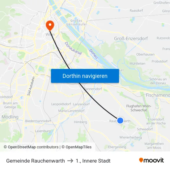 Gemeinde Rauchenwarth to 1., Innere Stadt map