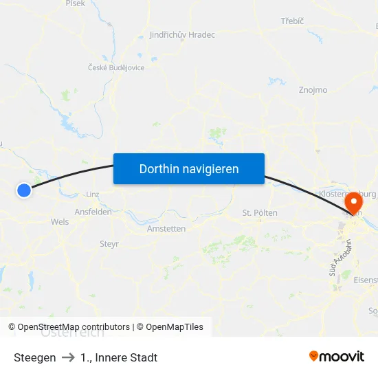 Steegen to 1., Innere Stadt map