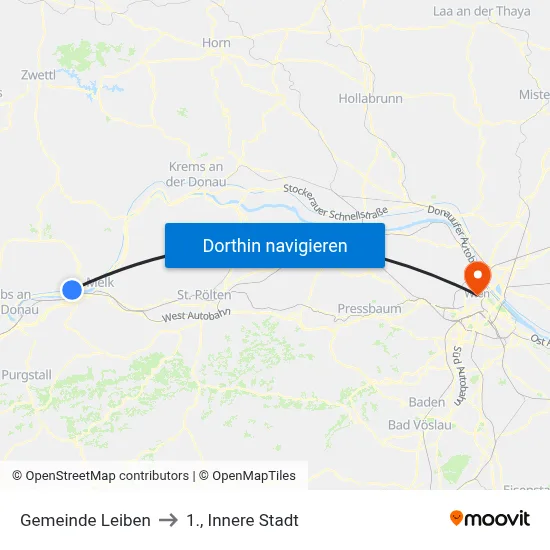 Gemeinde Leiben to 1., Innere Stadt map
