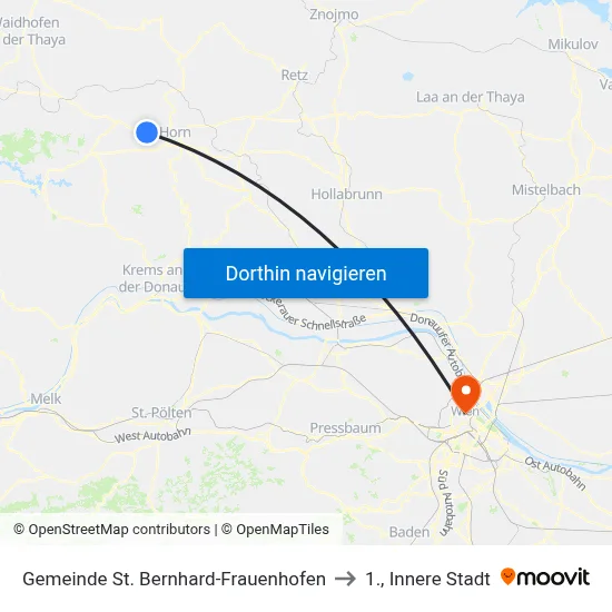 Gemeinde St. Bernhard-Frauenhofen to 1., Innere Stadt map