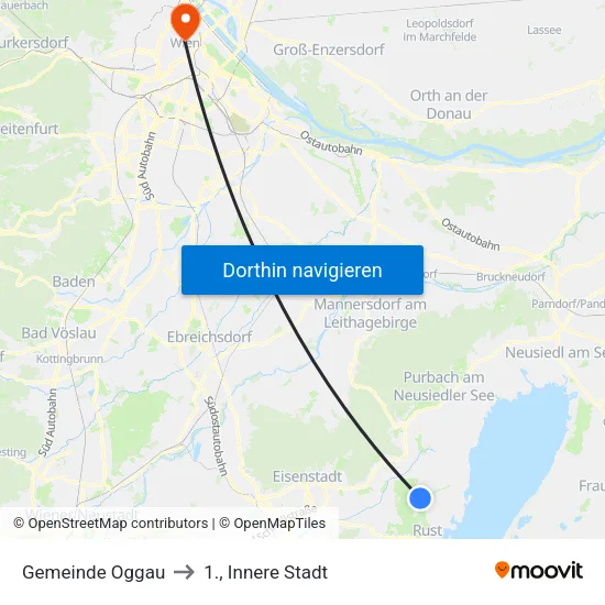 Gemeinde Oggau to 1., Innere Stadt map