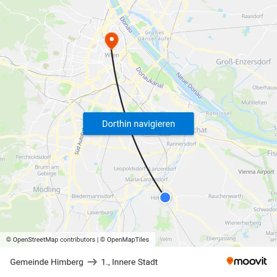 Gemeinde Himberg to 1., Innere Stadt map