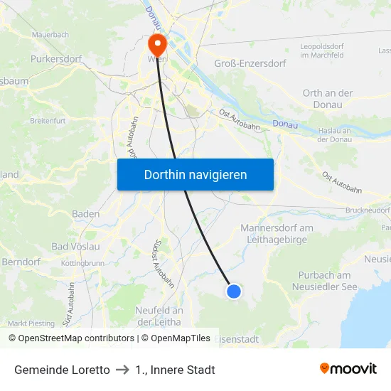 Gemeinde Loretto to 1., Innere Stadt map