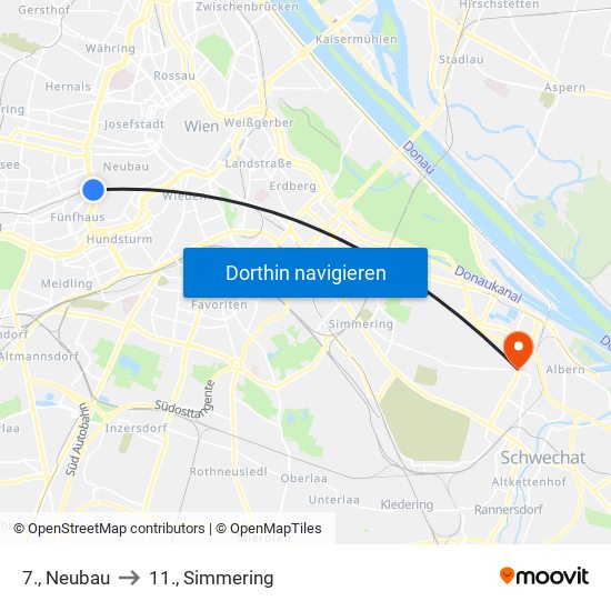 7., Neubau to 11., Simmering map