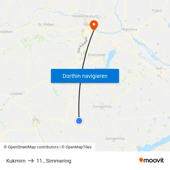 Kukmirn to 11., Simmering map