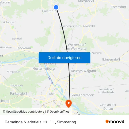 Gemeinde Niederleis to 11., Simmering map