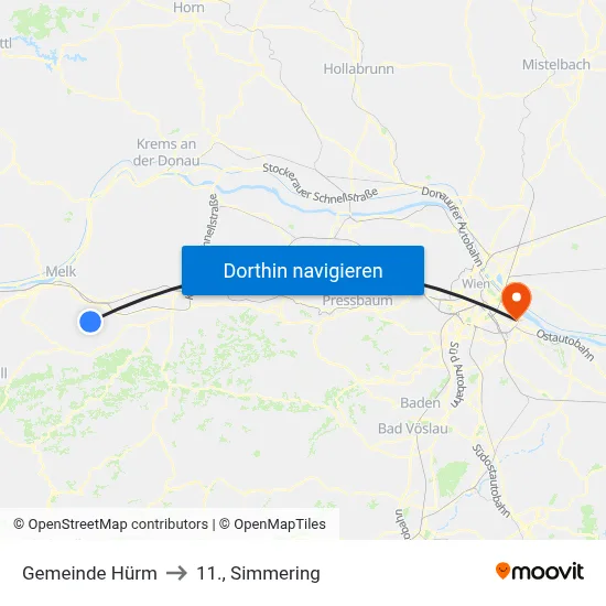 Gemeinde Hürm to 11., Simmering map
