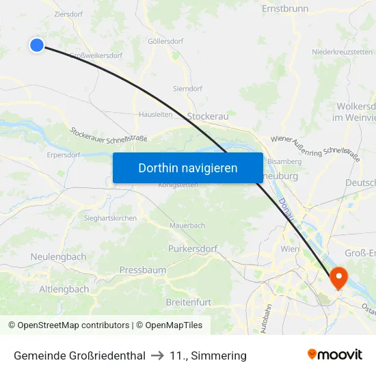 Gemeinde Großriedenthal to 11., Simmering map