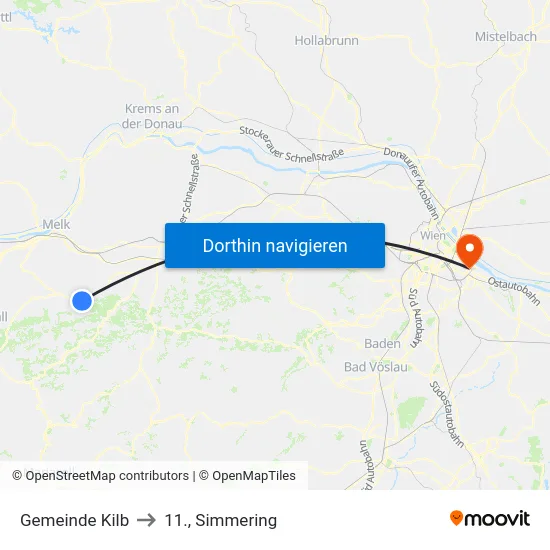 Gemeinde Kilb to 11., Simmering map