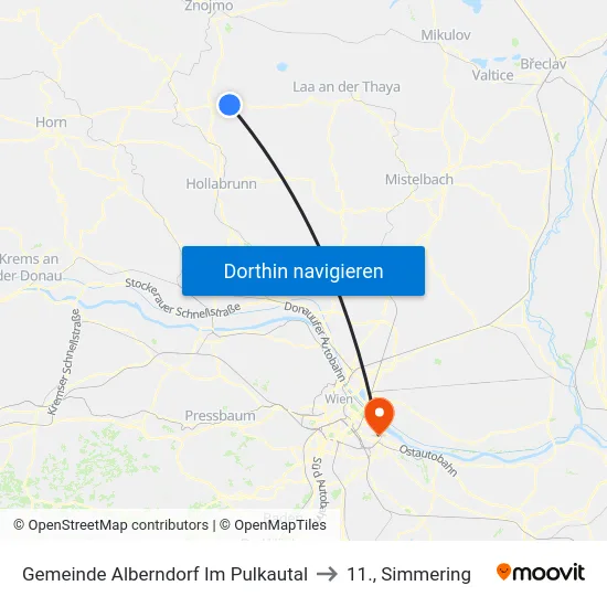 Gemeinde Alberndorf Im Pulkautal to 11., Simmering map