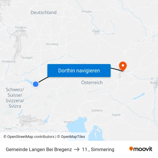 Gemeinde Langen Bei Bregenz to 11., Simmering map