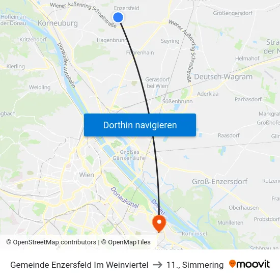 Gemeinde Enzersfeld Im Weinviertel to 11., Simmering map