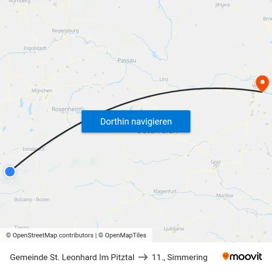 Gemeinde St. Leonhard Im Pitztal to 11., Simmering map