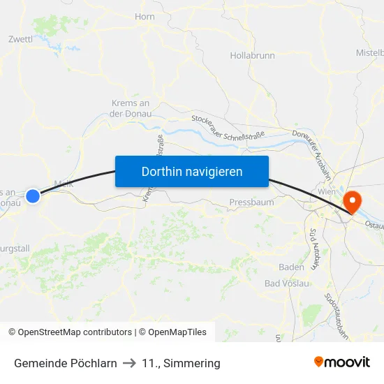 Gemeinde Pöchlarn to 11., Simmering map