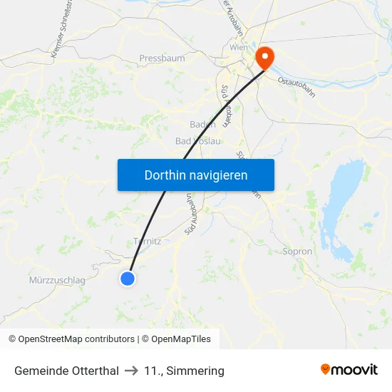 Gemeinde Otterthal to 11., Simmering map