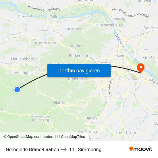 Gemeinde Brand-Laaben to 11., Simmering map