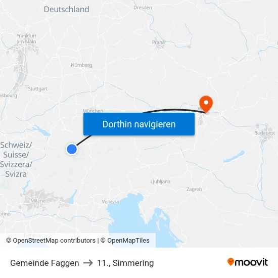 Gemeinde Faggen to 11., Simmering map