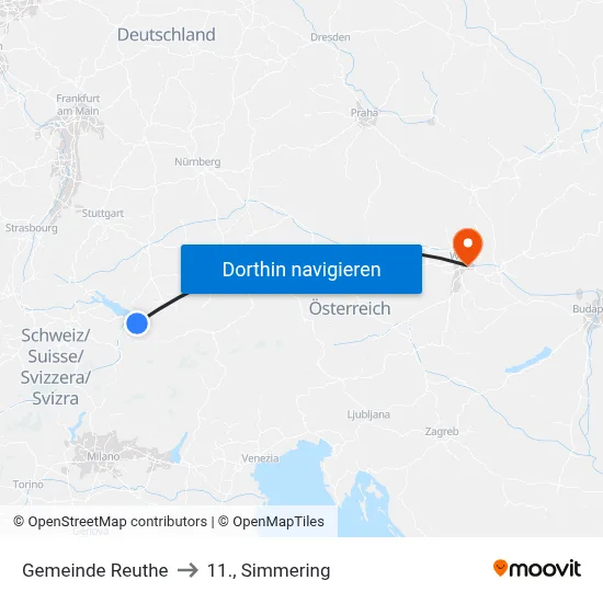Gemeinde Reuthe to 11., Simmering map