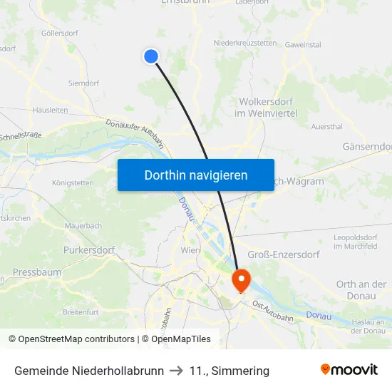 Gemeinde Niederhollabrunn to 11., Simmering map