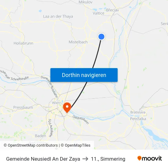 Gemeinde Neusiedl An Der Zaya to 11., Simmering map