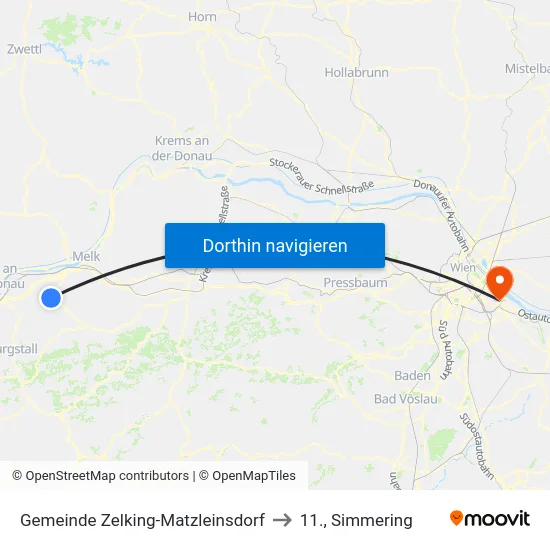 Gemeinde Zelking-Matzleinsdorf to 11., Simmering map